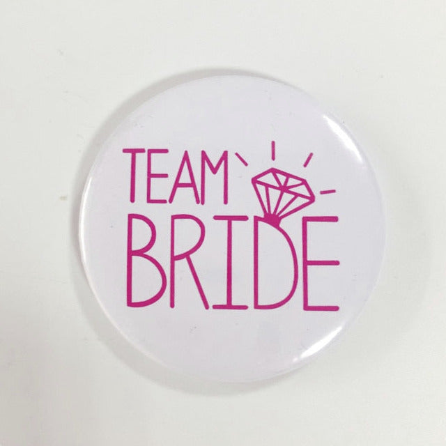 JGA Button, Anstecker, Team Braut Buttons, JGA outfit, Junggesellinnenabschied accessoires, Hochzeit, Hochzeits-Villa, JGA Zubehör, JGA Anstecker, 