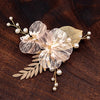 Brautschmuck, Haarschmuck, Hochzeitsfrisur, Haarspange Hochzeit, Perlen, Brauthaarschmuck, Schmuckkamm, Haarranke, Flechtfrisur,  Haarnadeln, romantischer Haarschmuck, eleganter Haarschmuck, Haarrebe, Kopfschmuck, Blumenschmuck, Rosegold, Silber, Gold, Draht, lang, breit, Haarkette, Blütenranke, Hochzeits-Villa, Brautaccessoire, Hochzeits accessoire, Braut, Hochzeit
