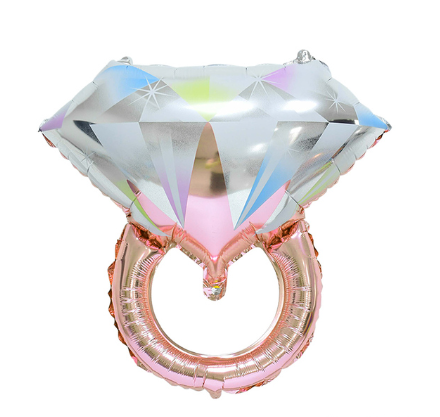Luftballons, JGA Luftballon, Bride to be Luftballon, JGA Deko, Team Braut luftballons, JGA Accessoire, Party deko, Junggesellinnenabschied deko, Ring Luftballon, Diamant luftballon, Gold, Rose,