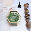 Ringkissen, Ringetui, Ring Schatulle glas, Metal Hexagon, individuell bedruckt, personalisierte Ringbox, Hexagon glas, Eheringe, Hochzeit, Metallbox, God, Hochzeits-Villa, Ehering Box, Wedding, 