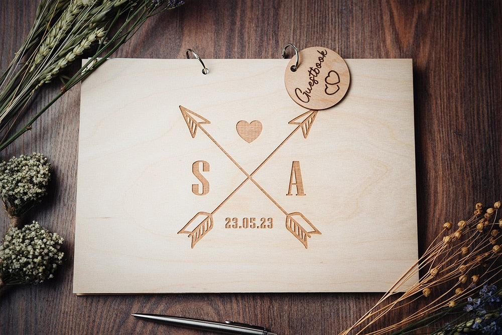 Gästebuch Holz, Hochzeitsgästebuch mit Gravur, Gästebuch mal anders, Hochzeit, Hochzeits-Villa, Weddingbuch, Weddingbook, Personalisiertes Hochzeitsbuch, Erinnerungsbuch, Hochzeitserinnerung, Hochzeitsgeschenk